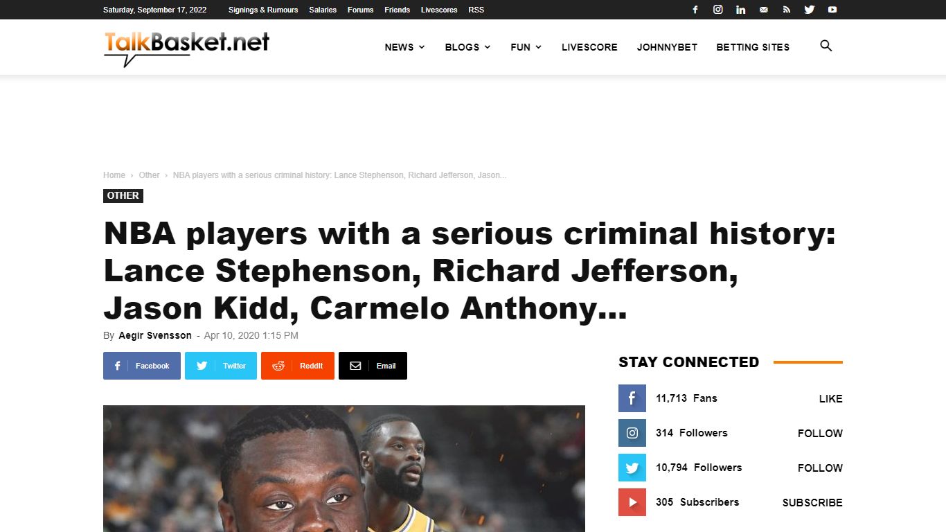 NBA players with a serious criminal history: Lance Stephenson, Richard ...